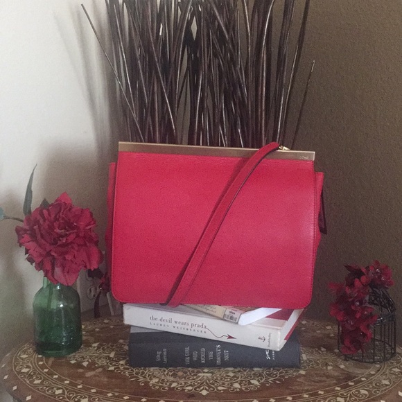 NWT Botkier red leather satchel w/dustbag - Picture 3 of 12